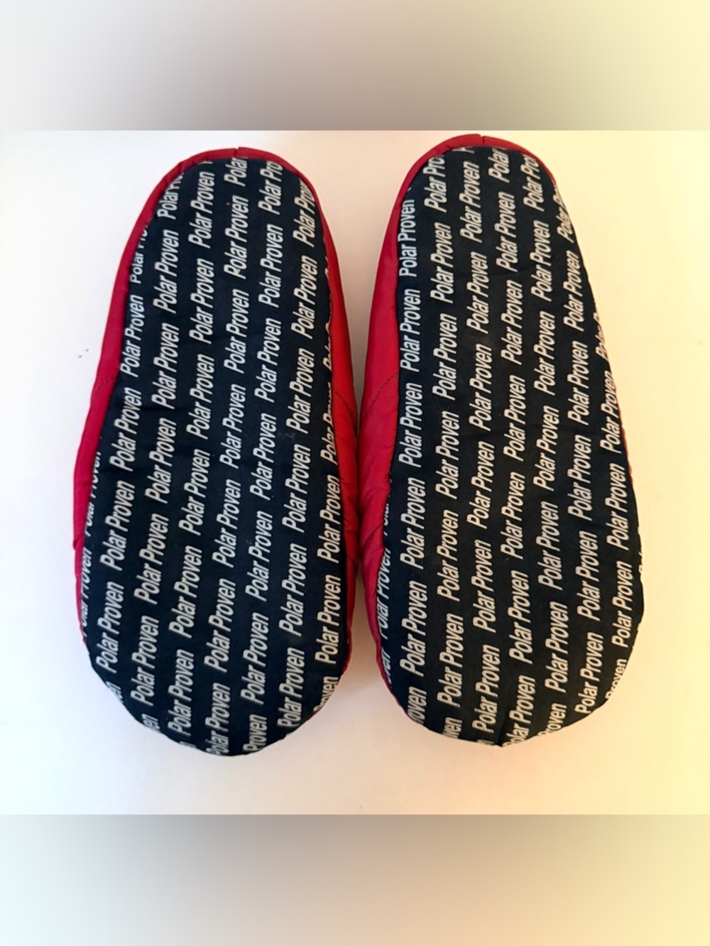 Baffin Unisex Cush Hybrid Slippers Quilted Red Slip-On Sleeping Bag Booties - Picture 11 of 14